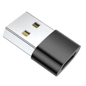 USB to Type-C Dişi Çevirici Dönüştürücü Adaptör (Siyah) thumbnail 1