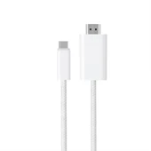 Type-C To HDMI HDTV Dönüştürücü Adaptör 4K 60Hz Kablo 1.8M (Beyaz) - 1