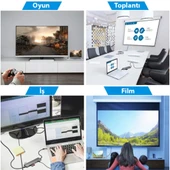 9 İn1 Type C 4k 30hz Hdmi Usb 3.0,Sd,PD Hub Adaptör Dönüştürücü (Gri) - 3