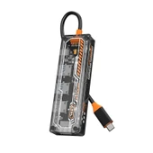 5in1 Type-c To USB3.0 + USB2.0 *2 + Type-c PD 100W + HDMI Çoğaltıcı Transparan Hub - 1