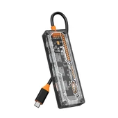 5in1 Type-c To USB3.0 + USB2.0 *2 + Type-c PD 100W + HDMI Çoğaltıcı Transparan Hub - 2