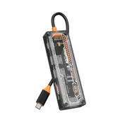 6in1 Type-c To USB3.0 + USB2.0 + Type-c PD 100W + SD + TF + HDMI Çoğaltıcı Hub - 1