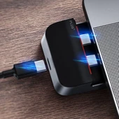 Baseus Armor Age 9in1 Type-C Çok Fonksiyonlu HUB HDMI RJ45 USB 3.0 (Gri) - 4