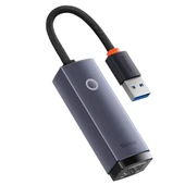 Baseus Lite Series 100Mbps USB to RJ45 Ethernet LAN Port Adaptör (Gri) - 1