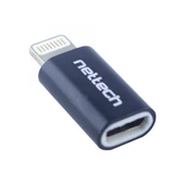 Nettech Micro USB To Lightning Dönüştürücü (Siyah) - 1