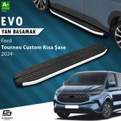 S-Dizayn Ford Tourneo Custom 2 Kısa Şase Evo Aluminyum Yan Basamak 223 Cm 2023 Üzeri A+ Kalite thumbnail 1