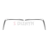 S-Dizayn Volkswagen Tiguan Krom Arka Tampon Difüzör Çıtası OEM Still 2 Prç. 2024 Üzeri A+ Kalite - 2