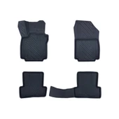 Renault Clio 3 2005-2012 Premium Seri Araca Özel 3D Havuzlu Oto Paspas thumbnail 1