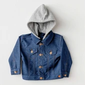 Andywawa Ac25936 Jacket Casual Bebek Ceket İndigo - 1