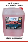 Velvox Lastik Parlatma Jeli 5 LT (Yoğun Kıvam) + 500 ml ve Sünger Hediye, lastik parlatıcı, lastik temizleme - 1
