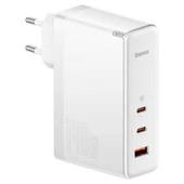 Baseus GaN5 Pro 140W Fast Charger 2 Type-C+1 USB PD Ultra Hızlı Şarj Aleti+Baseus Şarj Kablosu (Beyaz) - 1