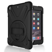 iPad Mini 3 Uyumlu Defender Standlı Zırhlı Silikon Tablet Kılıfı (Siyah) - 3