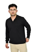 Erkek Büyük Beden Mevsimlik Polo Yaka Sweatshirt 1-6830 BGL-ST04415 thumbnail 6