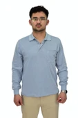 Erkek Büyük Beden Mevsimlik Polo Yaka Sweatshirt 1-6830 BGL-ST04415 thumbnail 5