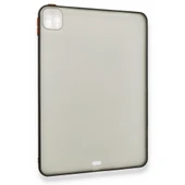 iPad Pro 11 inch (2022-2021-2020-2018) Uyumlu Montreal Seri Silikon Tablet Kılıfı (Siyah) - 2