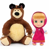 Masha & Koca Ayı 20 Cm Peluş 12 Cm Bebek Mha21000 - 1