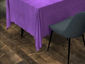 Mor Renk Dikdörtgen, Kadife Dokulu, Dertsiz, Masa Örtüsü - 1