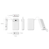 Nettech NT-PW34 20W + 15W PD 15W 10000 MAh Taşınabilir Powerbank (Beyaz) - 2