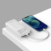 Baseus Bipow 20W Hızlı Şarj 10000 mAh LED Göstergeli Powerbank (Beyaz) - 5