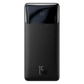 Baseus Bipow 15W Hızlı Şarj 30000 mAh LED Göstergeli Powerbank (Siyah) - 2