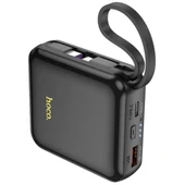 HOCO Q23 Blade 10000mAh 22.5W+PD20W Kablolu Powerbank (Siyah) - 1