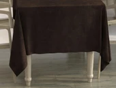 Kahverengi Dikdörtgen, Kadife Dokulu, Dertsiz, Masa Örtüsü - 1