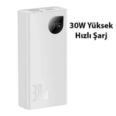 Baseus Adaman2 Digital Display 10000mAh 30W Powerbank Taşınabilir Şarj Cihazı VOOC Edition (Beyaz) - 3