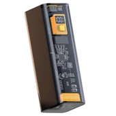 Universal 22.5W PD 30000 mAh Transparan Led Göstergeli Powerbank (Siyah) - 4