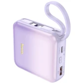 HOCO Q23 Blade 10000mAh 22.5W+PD20W Kablolu Powerbank (Mor) - 1