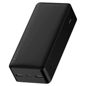 Baseus Bipow 15W Hızlı Şarj 30000 mAh LED Göstergeli Powerbank (Siyah) - 3