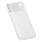 Baseus Bipow 15W Hızlı Şarj 10000 mAh LED Göstergeli Powerbank (Beyaz) - 1