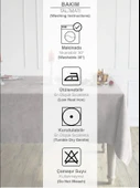 Sarı Renk Dikdörtgen, Kadife Dokulu, Dertsiz, Masa Örtüsü - 4