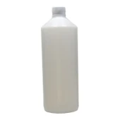 1 lt pet beyaz düz kapaklı şişe, 12 adet, plastik şişe, esans şişesi, medikal şişe, kozmetik şişe, ecza şişesi - 1