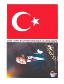 Türk Bayrağı Bayrak - Atatürk Yapışkanlı Çıkartma 12X17cm - 10 adet - 1