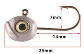 Hokkaido 4 Adet 3,5 gram Jig Head,zoka - 1