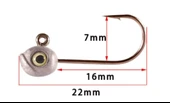 Hokkaido 4 Adet 1 gram Jig Head,zoka - 1
