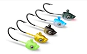 Hokkaido 5 Adet,5 farklı renk,her renkten 1'er adet, 5 gram jig head,zoka - 1
