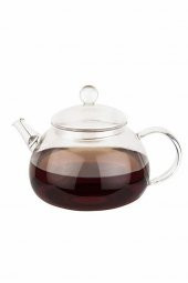 Tantitoni Borosilikat Cam Kapaklı Demlik (Emaye Üzeri İçin) 980 Ml - 1