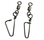 Hokkaido 30 Adet 10 Numara,8 Kg Çeker,Nikel Kaplamalı Klipsli Fırdöndü,(Rolling Swivel Coastlock Snap). - 3