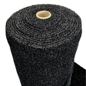 Kıvırcık Kapı Önü Dış Mekan Paspas / Kalınlık : 14 mm. / En : 1.20 M. - Boy : 2 Metre / Siyah - 1