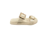 Ventes 519349Z Taş Tokalı Havuz Taban Ayarlanabilir Bantlı Günlük Şık Kadın Terlik - 4