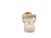 Ventes 67908Z Bilekten Lastikli Ortopedik Taş İşlemeli 4cm Topuk Boyu Günlük Kadın Şık Sandalet - 8