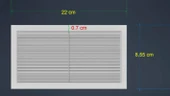 Kapı Altı Menfez Kapak 22X8,5   1 çift (2 adet) - 5