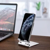 Z19 Çok Fonksiyonlu Magsafe Uyumlu Masaüstü Telefon Standı (Gümüş) - 6