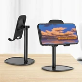 ZM-12 Metal Cep Telefonu Ve Tablet Masaüstü Tutucu Stand (Siyah) - 5