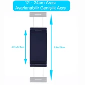 Q010 Ayarlanabilir Masaüstü Tablet ve Telefon Tutucu Stand (Siyah) - 6