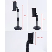 Portatif 360 ° Masaüstü Tablet Standı Tutucu (Siyah) - 3