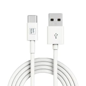 Nettech NT-24 Plastik 100 Cm Type-C Şarj ve Data Kablosu (Beyaz) - 1