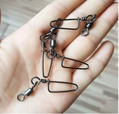 Hokkaido 30 Adet 4 Numara,22 Kg Çeker,Nikel Kaplamalı Klipsli Fırdöndü,(Rolling Swivel Coastlock Snap). - 1