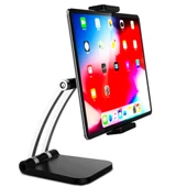 Q010 Ayarlanabilir Masaüstü Tablet ve Telefon Tutucu Stand (Siyah) - 1